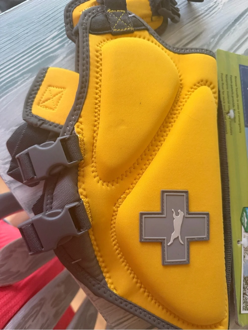 Top Paw Yellow and Gray Neoprene Dogs Life Jacket Vest